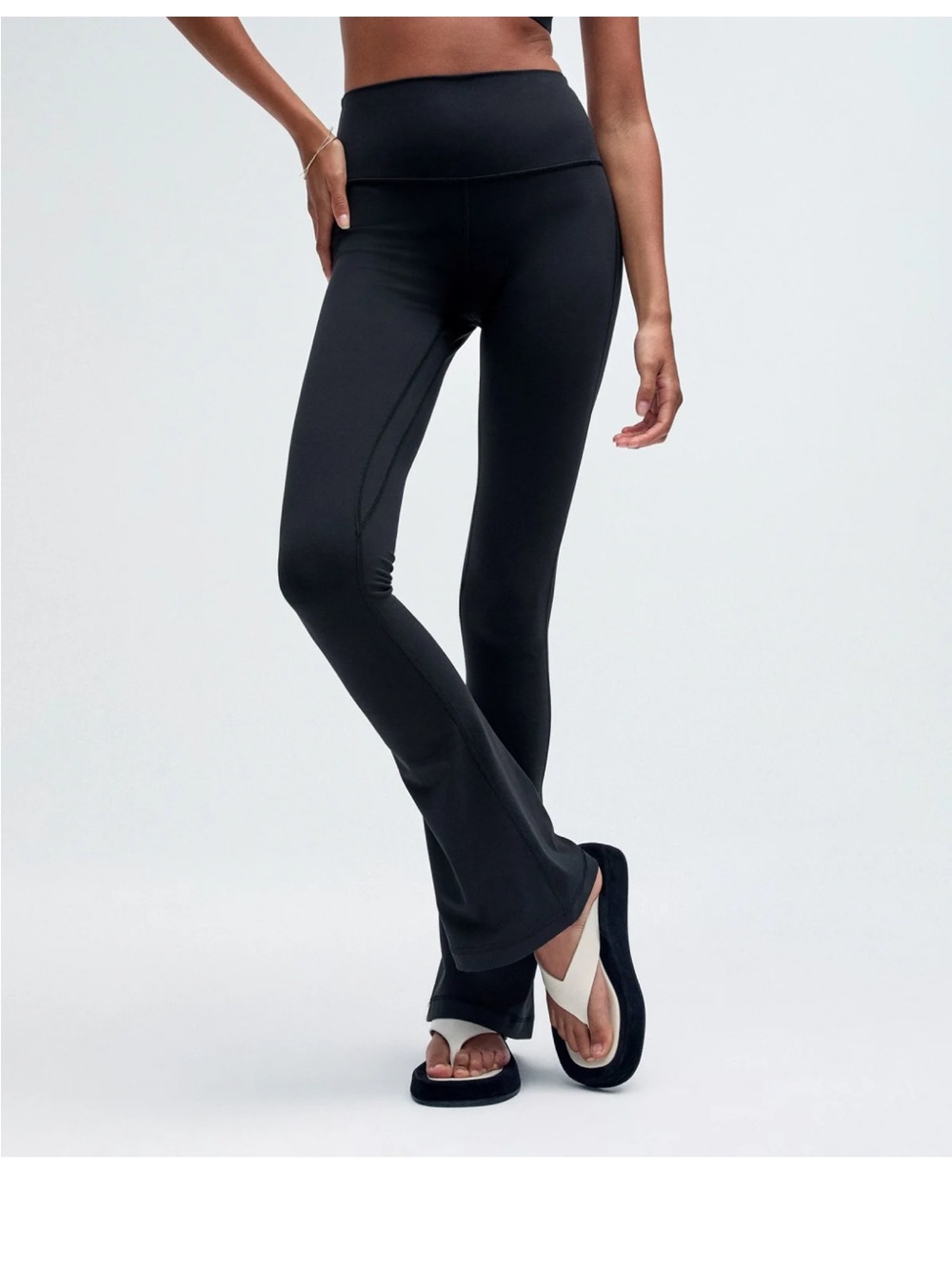 lululemon athletica Black Boot-Cut Yoga Pants